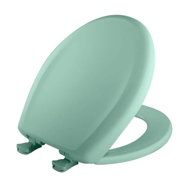 Mint Green Soft Padded Cushion Toilet Seat Round Standard Size New Solid Color 