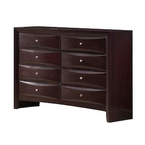 Madison 8-Drawer Mahogany Dresser