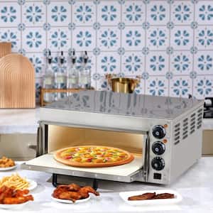 Electric Countertop Pizza Oven 16 in. 1700-Watt with Adjustable Temp and Time, Outdoor Pizza Oven