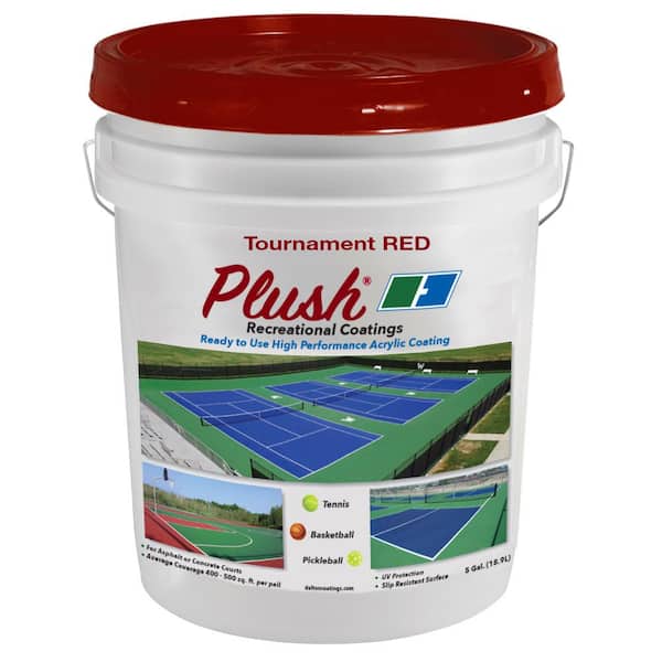 Plush 5 gal. Tournament Red Recreational Surface Coating