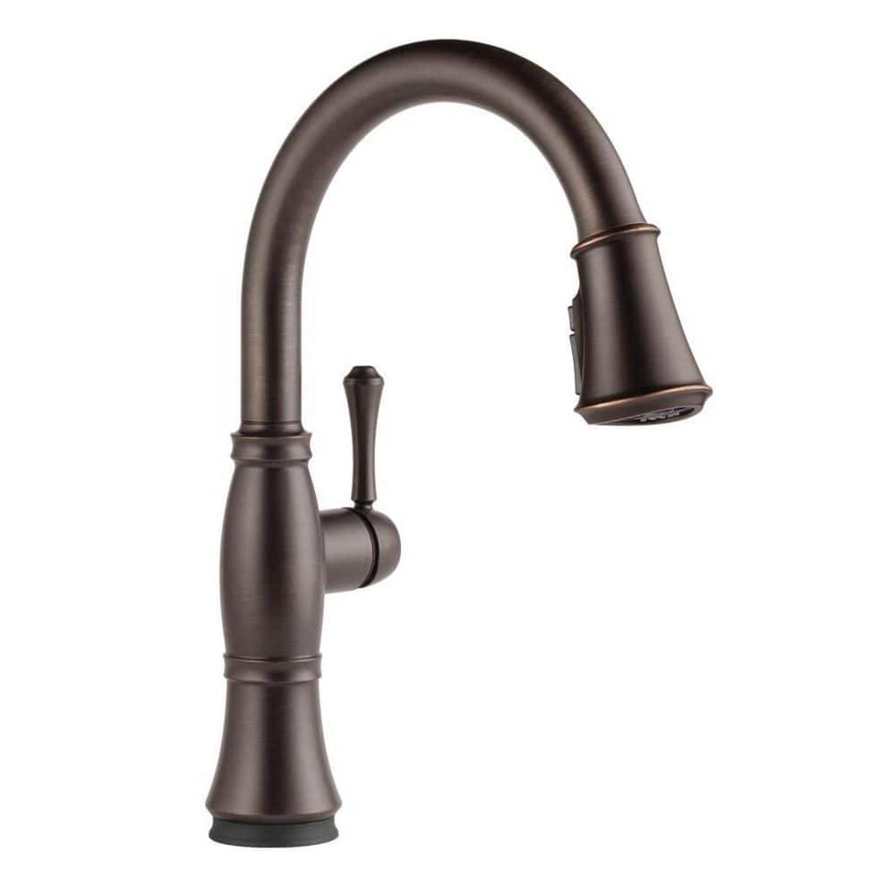 Venetian Bronze 16" Touchless Pull Down Kitchen Faucet with Ceramic Disc Valve