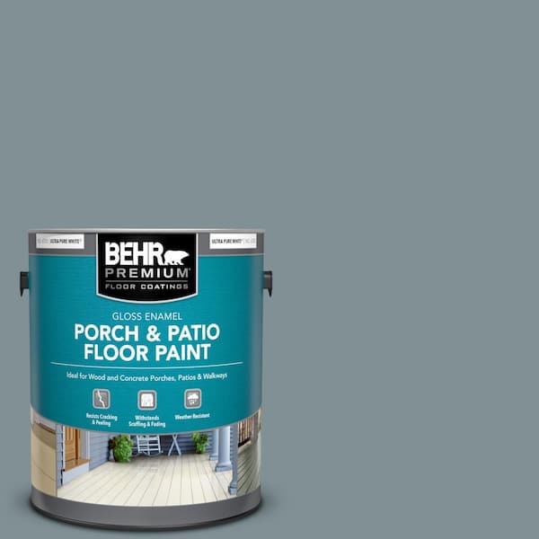 Behr Premium 1 Gal 740f 4 Dark Storm, Porch And Patio Floor Paint Home Depot