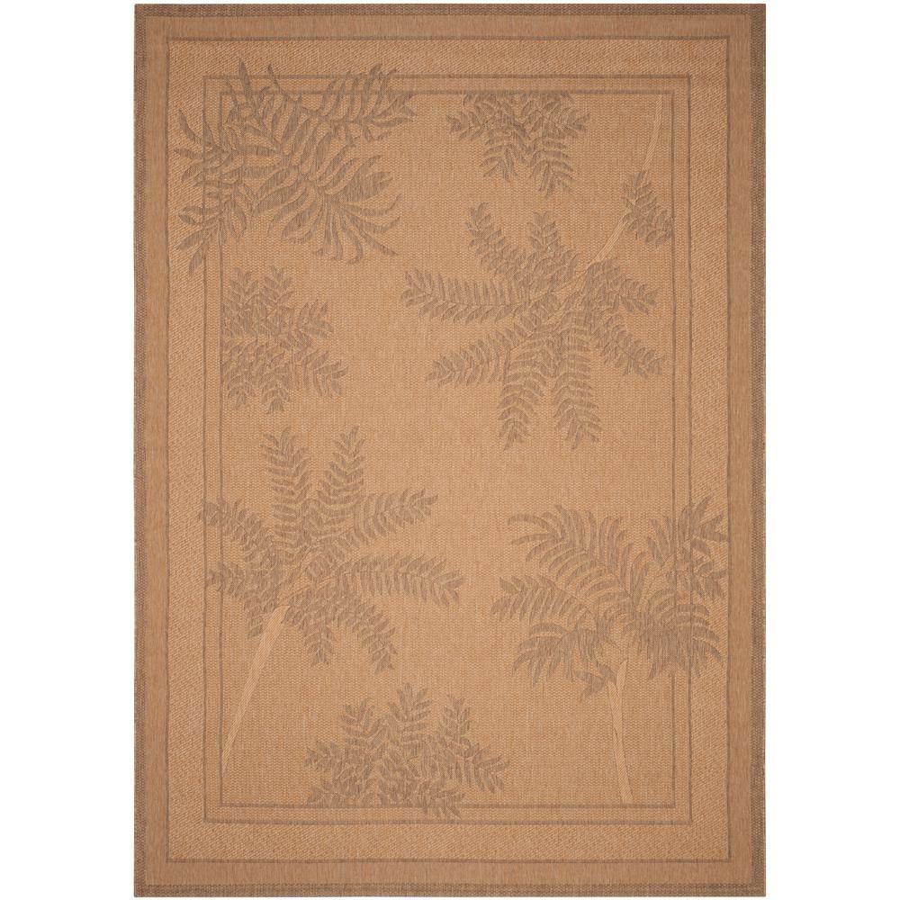 Natural Gold 9' x 12' Synthetic Flat Woven Reversible Rug