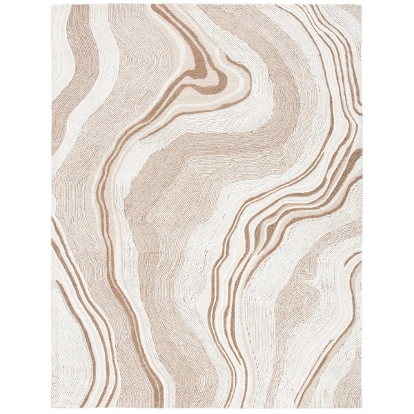 SAFAVIEH Fifth Avenue Beige/Ivory 8 ft. x 10 ft. Gradient Abstract Area Rug