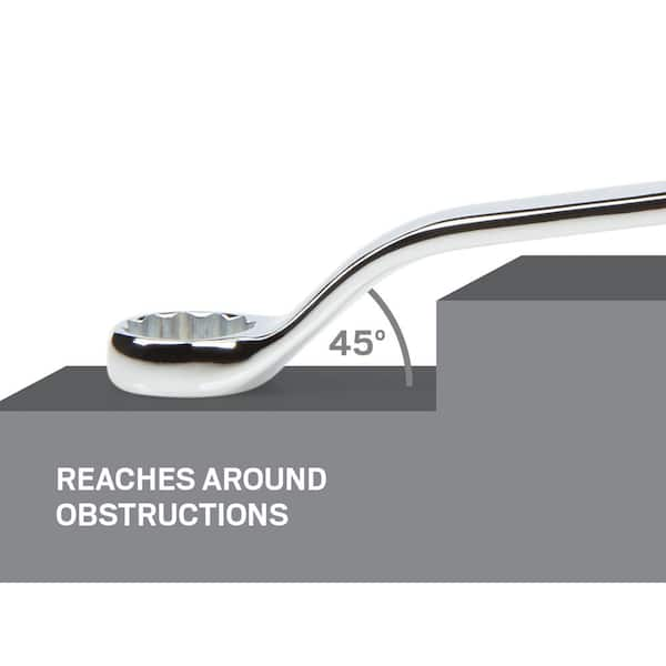 TEKTON 1 x 1-1/16 in. 45-Degree Offset Box End Wrench WBE23325