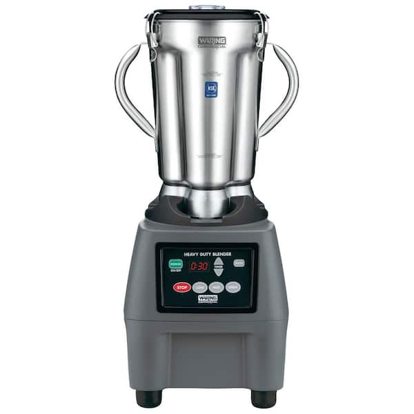 Waring Commercial CB15 128 oz. 3-Speed Grey Blender with 3.75 HP and Electronic Touchpad Controls with Timer