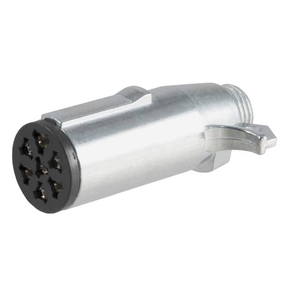 CURT 7-Way Round Connector Plug (Trailer Side)