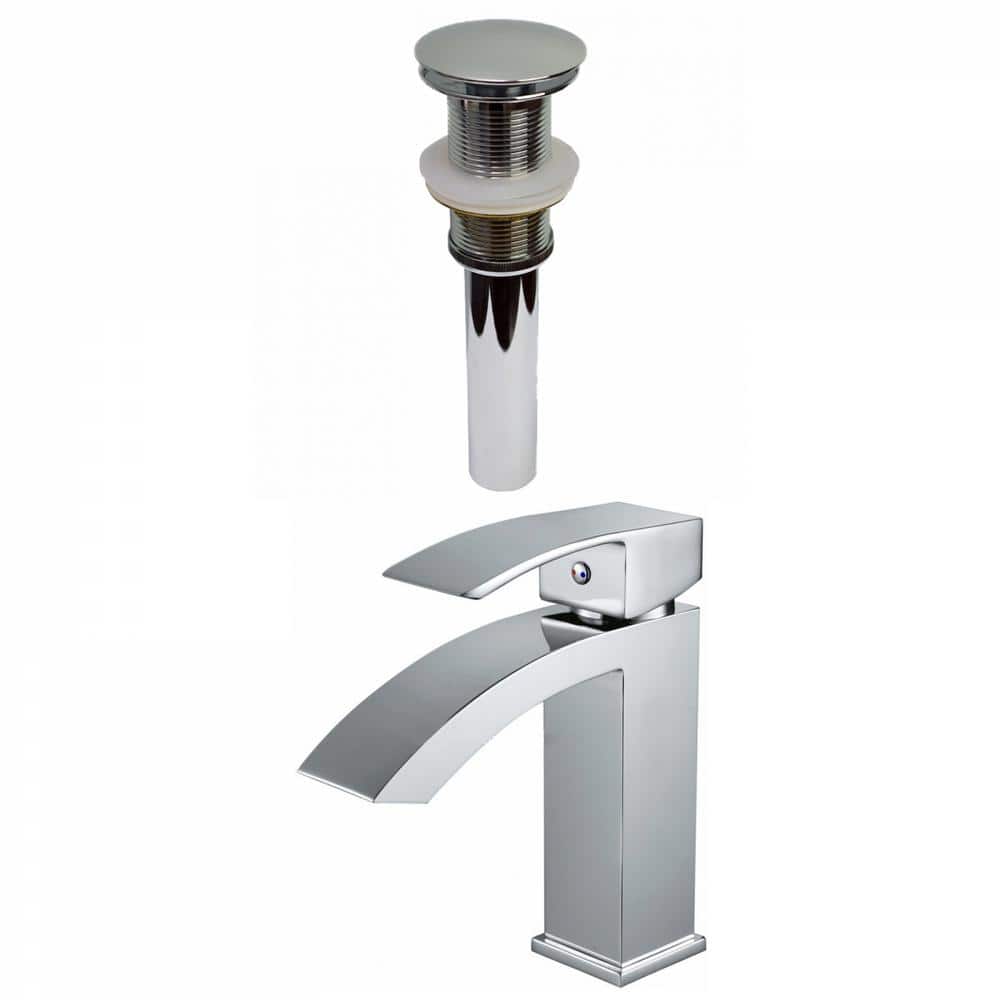 Roxy Single Handle High Arc Single Hole Bathroom Faucet with Deckplate Included in Chrome 3.4 in. W 16GS-29502 price history on PriceWatchPro