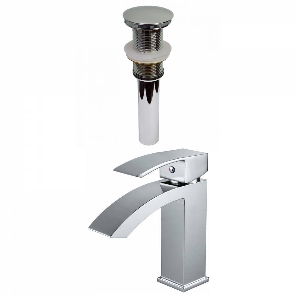 Roxy Single Handle High Arc Single Hole Bathroom Faucet with Deckplate Incl