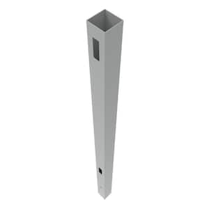 Bryce 5 in. x 5 in. x 108 in. Gray Vinyl Fence End Post