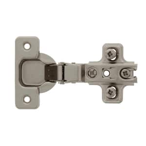Self-Closing Concealed Frameless Cabinet Hinge with Half Overlay (2-Pack)