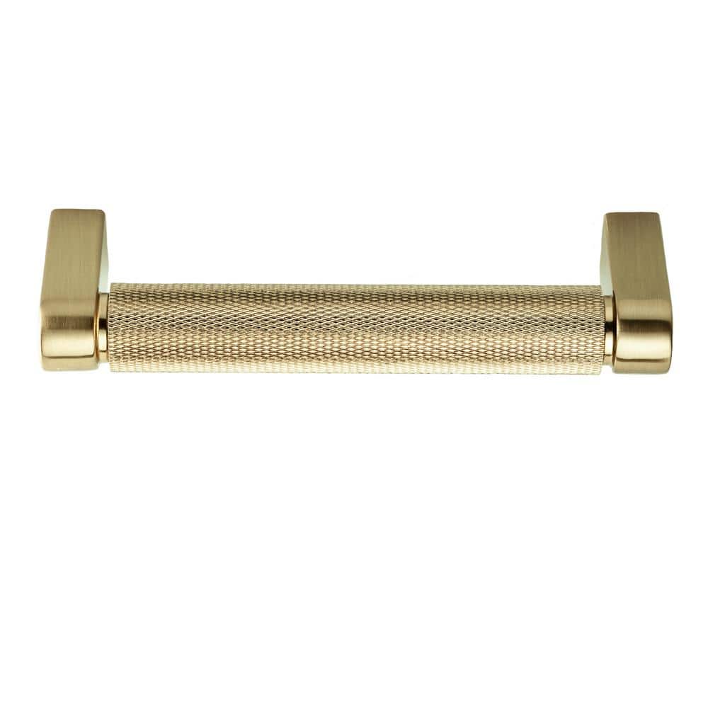 Kent Satin Brass 4" Knurled Bar Pull Multipack
