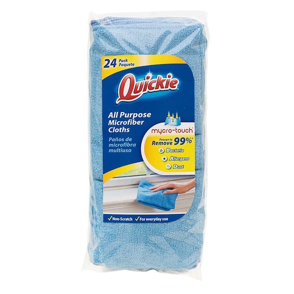  Quickie Microfiber Cleaning Cloth, 14 X 14 in., Blue