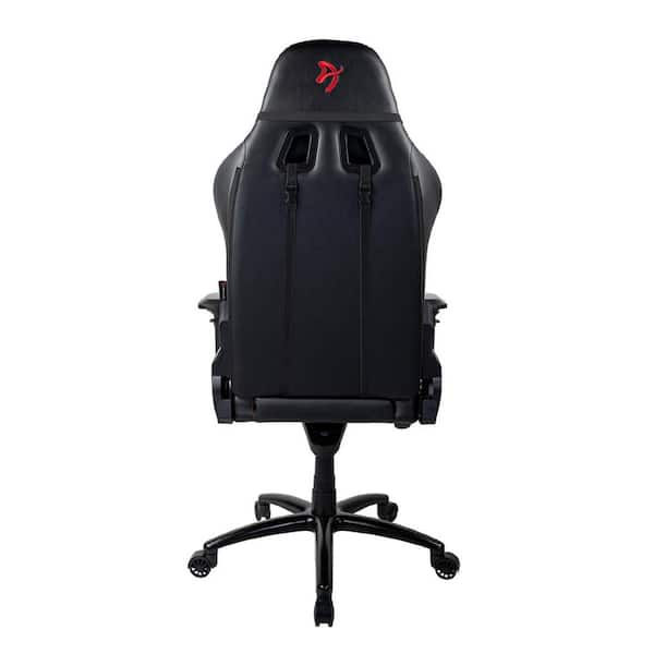 AROZZI Verona Black Red Signature PU Leather Gaming Office Chair