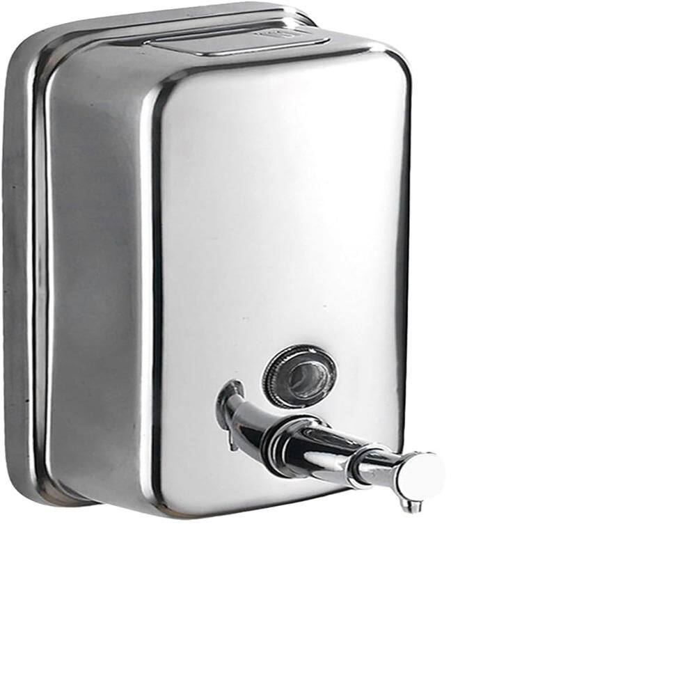 Chrome Soap Dispenser Lotion Dispenser Wall Mount Stainless Steel 500ml Rust-Proof Lining for Bathroom price history on PriceWatchPro