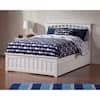 Afifurnish Full Size White Bed Frame (MB-PL-NKT)