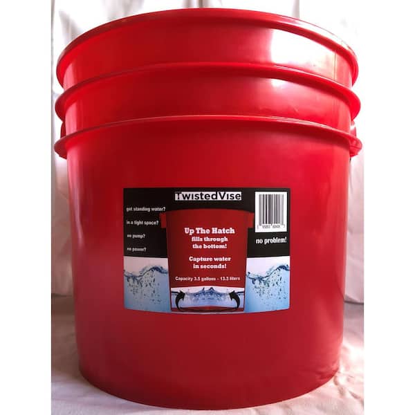 TwistedVise Up The Hatch Bucket Fills from The Bottom 3.5 gal. size