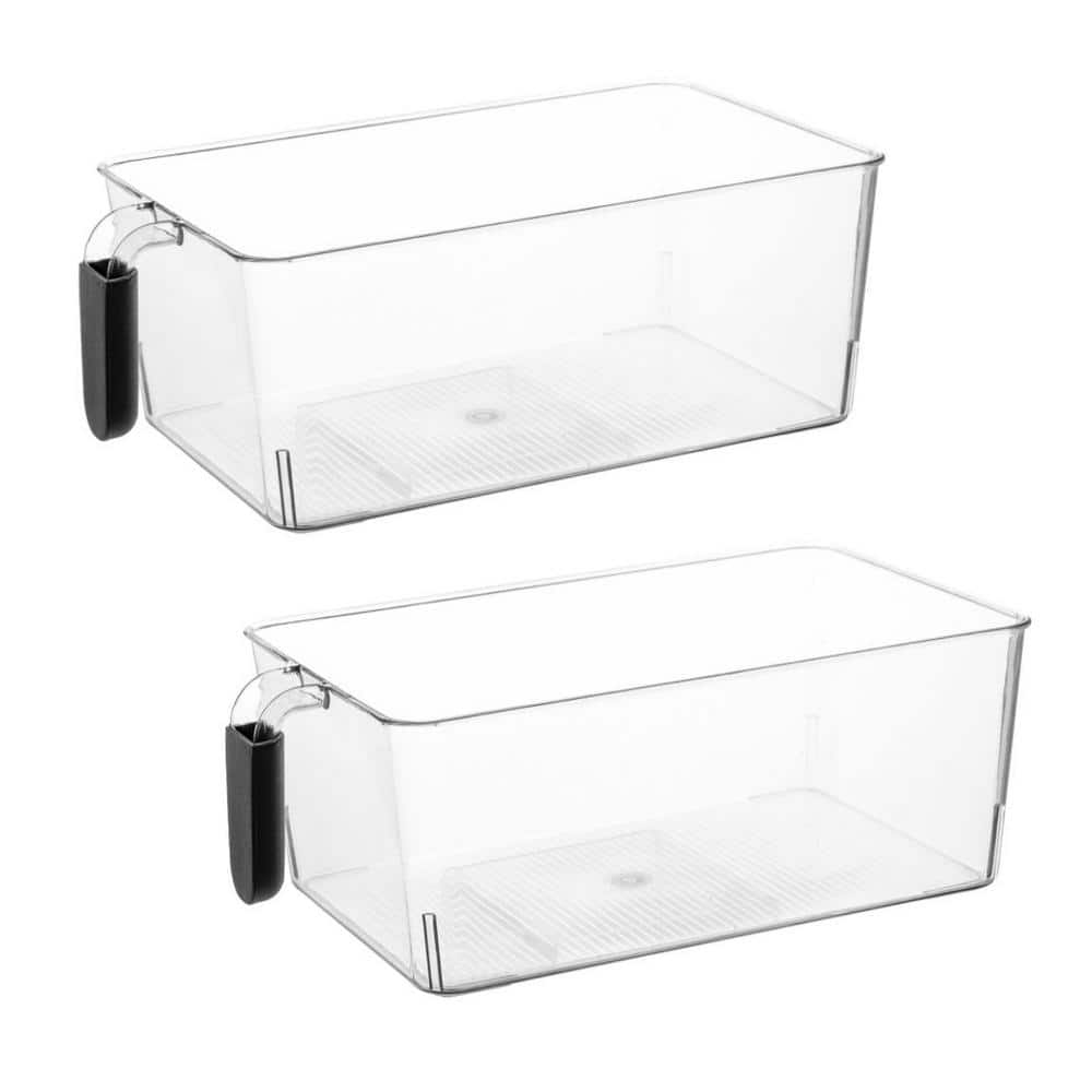  Food Storage Container Organizer 2pc - Lid Organizer Box -  Adjustable Kitchen Organizing Box - Compatible with Tupperware Glad  Rubbermaid Ziploc Containers - Drawers and Cabinet Organization (2): Home &  Kitchen