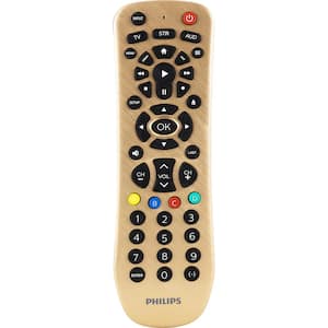 3-Device Universal Remote Control, Brushed Gold