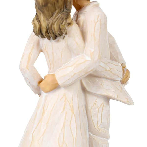 chess apparatus Odorless Watnature 6.1in. White Couple Figurines in Love, Gifts Romantic Couple  Resin Figurines for Wedding, Party, Desktop and Home Decor SJ_IN_926_white  - The Home Depot