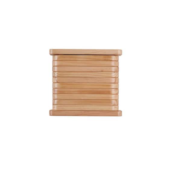 Unbranded - Wall Mounted Solid Wood Wine Rack Holds up to 10 Bottles of Wine or Wine Glasses, Suitable for Kitchen, Natural