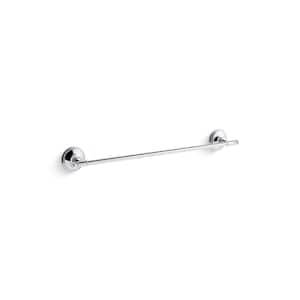 Eclectic 24 in. Wall Mounted Towel Bar in Polished Chrome