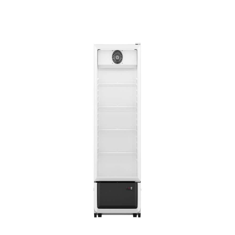 21.3 in. W 8.3 cu. ft. Commercial Glass Door Merchandiser Display Refrigerator in White