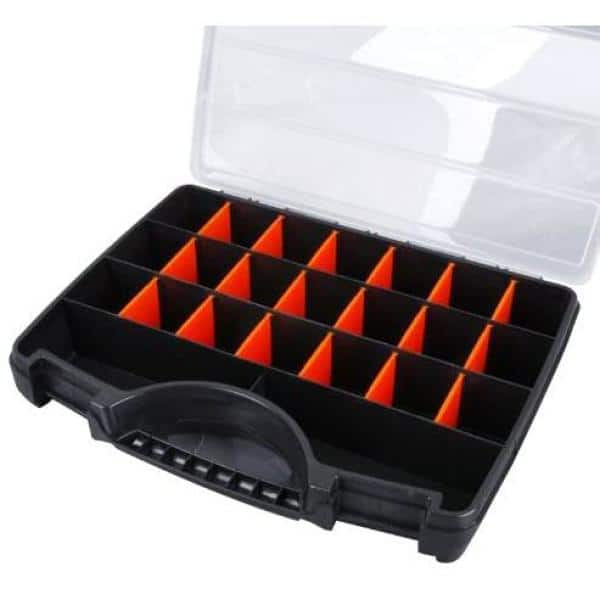 TACTIX 21-Compartment Plastic Portable Small Parts Orgainzer 320018 - The  Home Depot