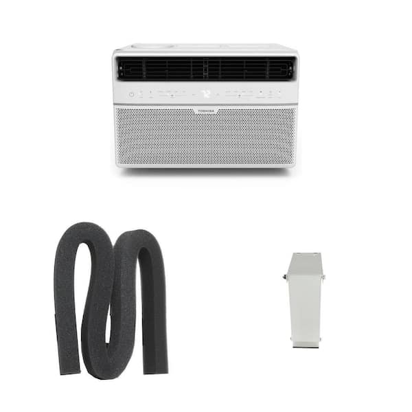 8,000 BTU Smart Wi-Fi Window Air Conditioner, 1-1/4 in. Weatherseal, and Heavy-Duty Support