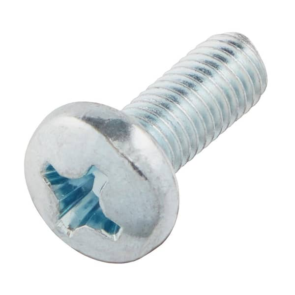 Everbilt M6-1.0x16mm Zinc Pan Head Phillips Drive Machine Screw 1-Piece