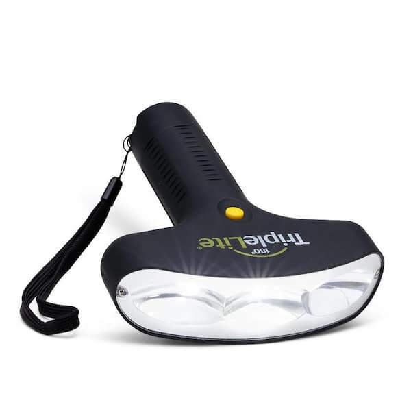 TripleLite TL800 Battery Powered Triple LED 180º Wide Angle Beam Flashlight
