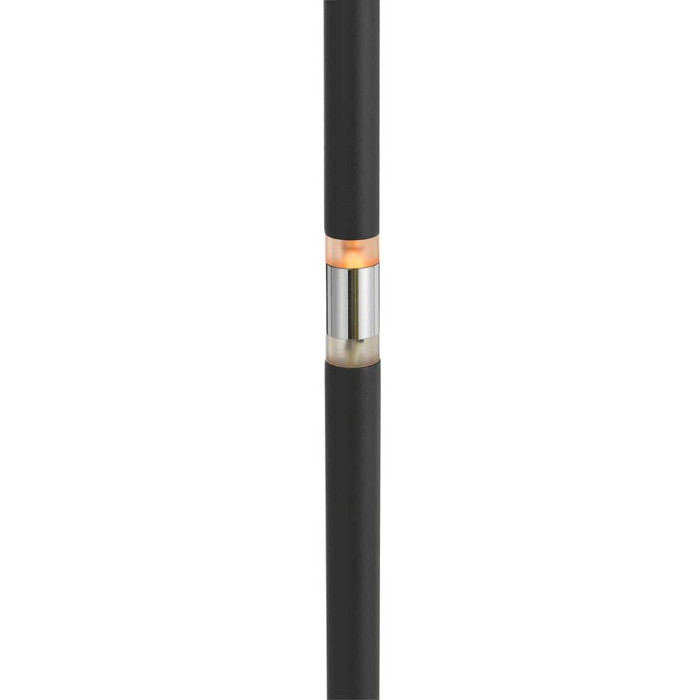 Adjustable Black LED Torchiere Floor Lamp with Touch Dimmer