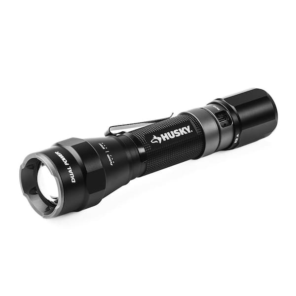 2000 Lumens Dual Power LED Rechargeable Focusing Flashlight