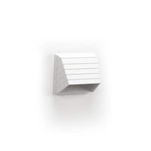 3.5 in. x 3.5 in. White Square Deck Post Sconce