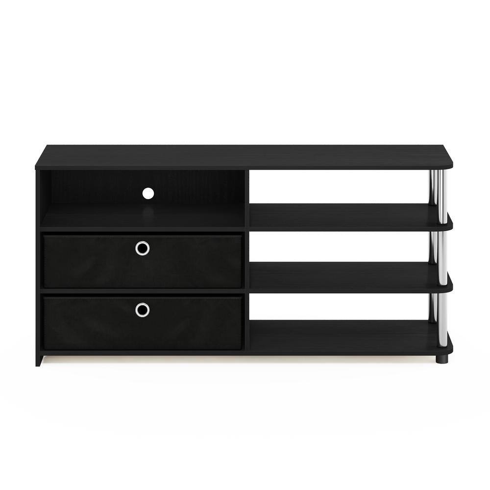 Americano 55" Simple Modern TV Stand with Stainless Steel Accents