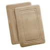 TRULY CALM HeiQ Antimicrobial Memory Foam (20x32) Bath Rug in Khaki  WR4025-32KH-00 - The Home Depot