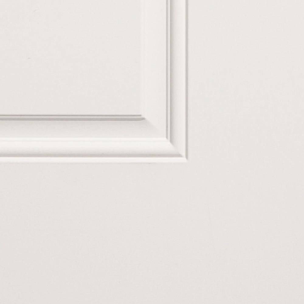 Black Fiberglass Exterior Door with Sidelites and Satin Nickel Hinges