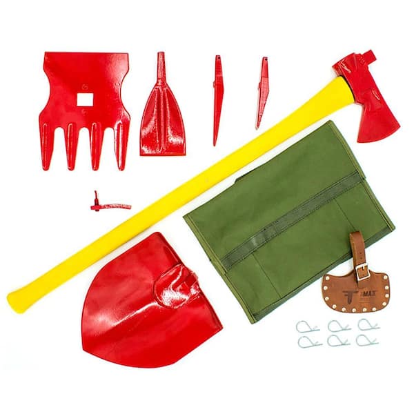 Forrest Tool 8-Piece Multipurpose Axe with 34 in. Fiberglass Handle Garden Tool Set