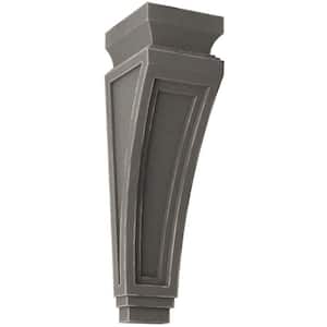 3-7/8 in. x 14 in. x 4-1/2 in. Reclaimed Grey Arts and Crafts Wood Vintage Decor Corbel