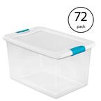 sterilite 30 gallon plastic stackable storage tote container box