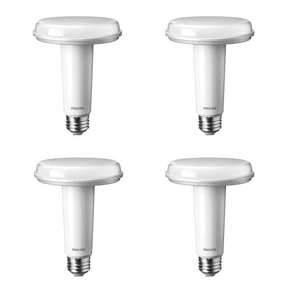 Philips 65-Watt Equivalent BR30 Dimmable LED with CRI90 90 Flood SlimStyle Soft White (4-Pack)