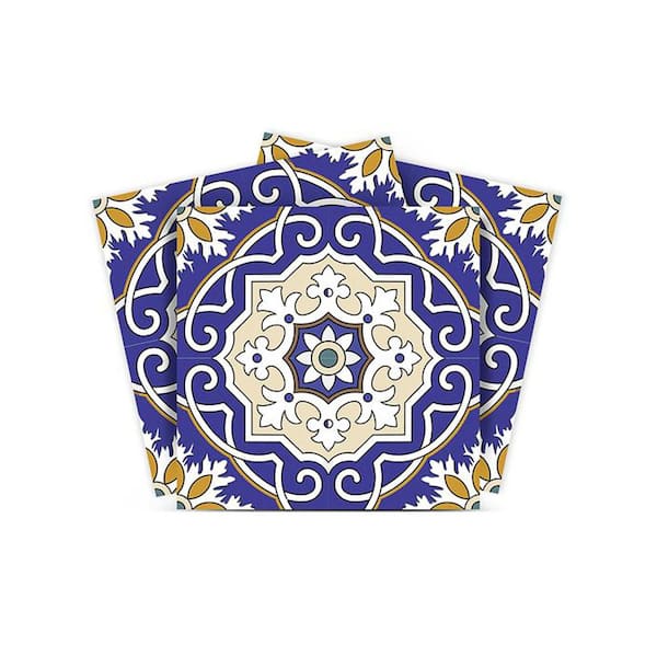 MI ALMA Yellow and White A11 12 in. x 12 in. Vinyl Peel and Stick Tile (24 Tiles, 24 sq.ft./Pack)