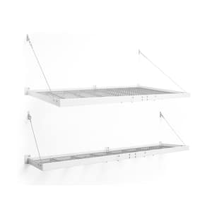 Pro Series 48 in. x 96 in. and 24 in. x 96 in. Steel Garage Wall Shelving (2-Pack)