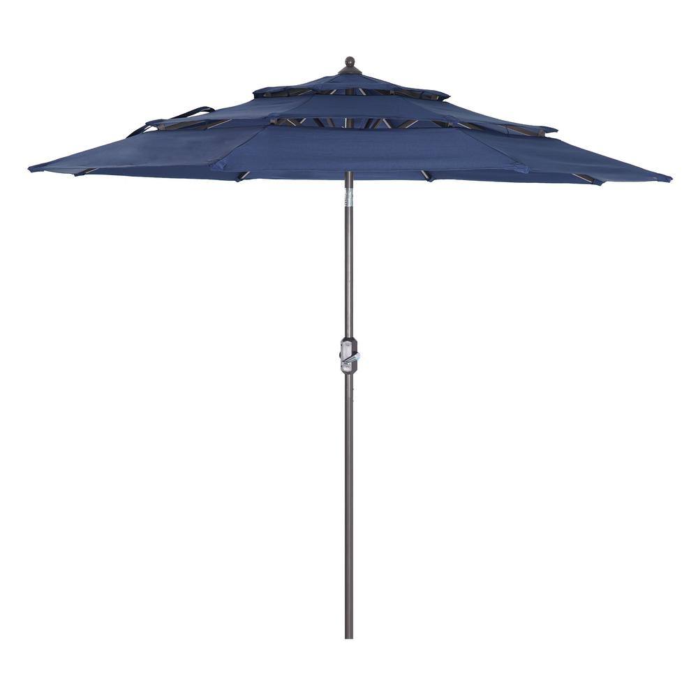 Mondawe Patio Umbrella 3-Tiers Outdoor Umbrella Cover with Push Button ...
