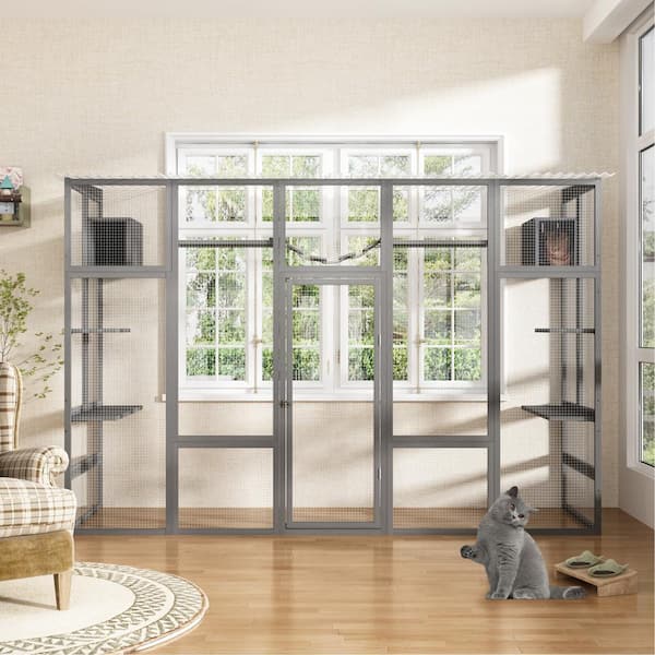 Wood Cat Enclosure Large Run Playpen, Sunshine Board