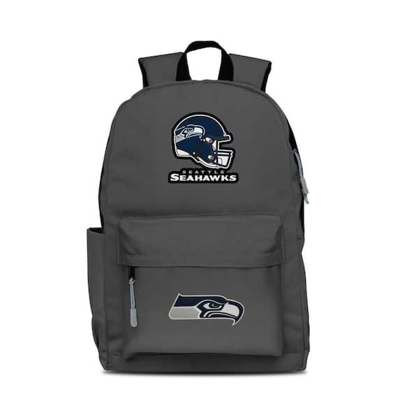 Mojo 17 in. Gray Seattle Seahawks 2-Logo Campus Laptop Backpack