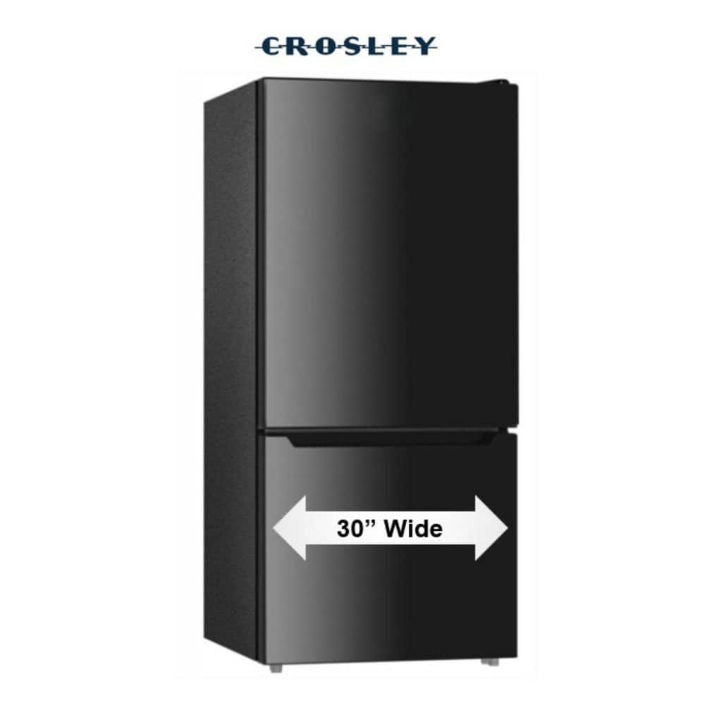 Crosley 30 in. 18.7 Cu. Ft. Bottom Freezer Refrigerator in Black