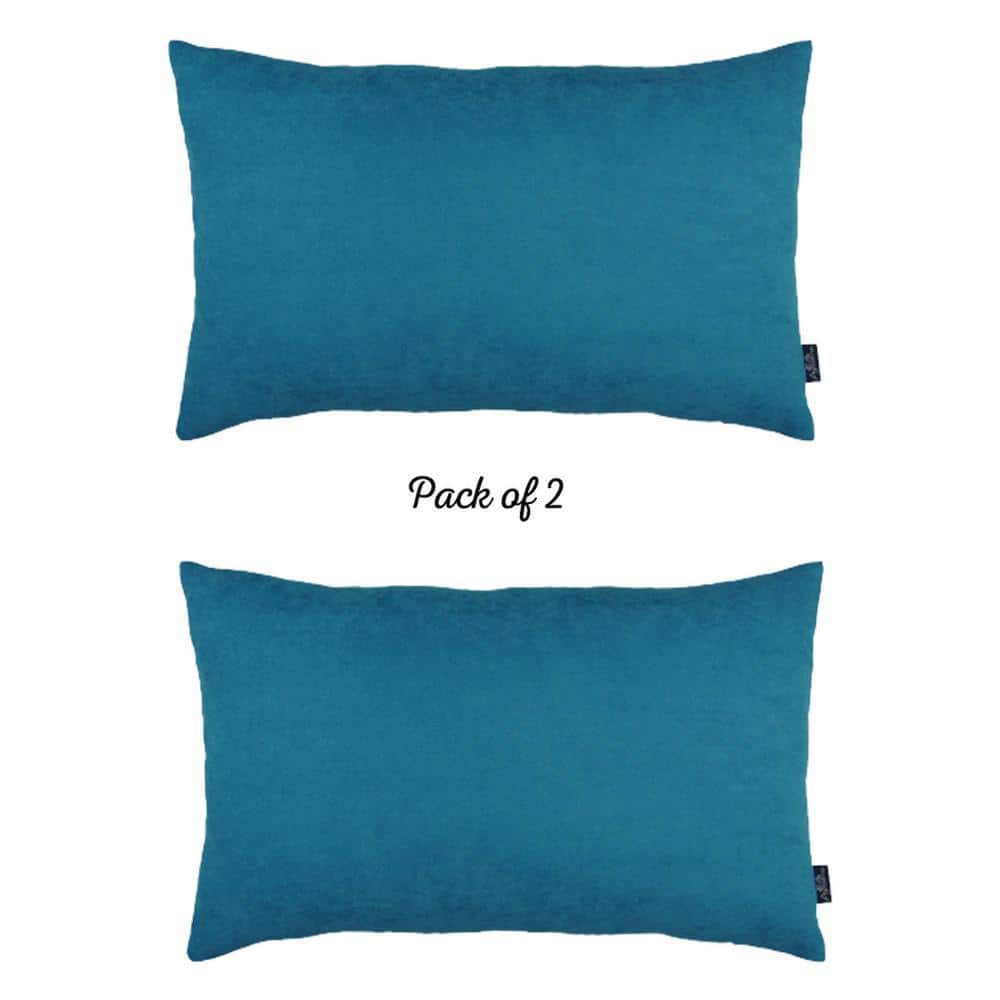 Tahitian Tide Blue Polyester Lumbar Pillow Covers Set