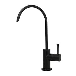 1-Handle Matte Black Drinking Fountain Water Faucet