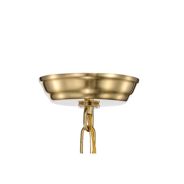 Edvivi Renzo 4-Light 16 in. Gold Caged Lantern Modern